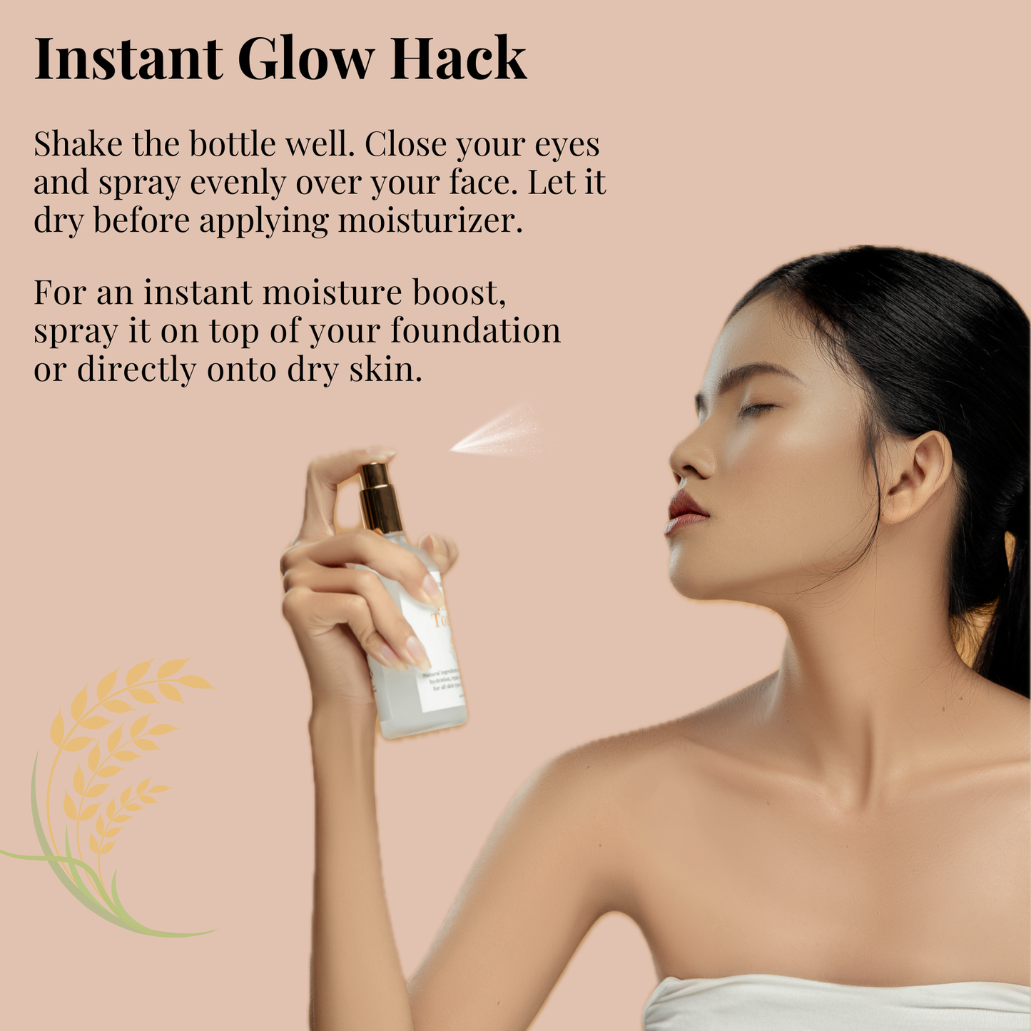 natural easy to use toner instant glow