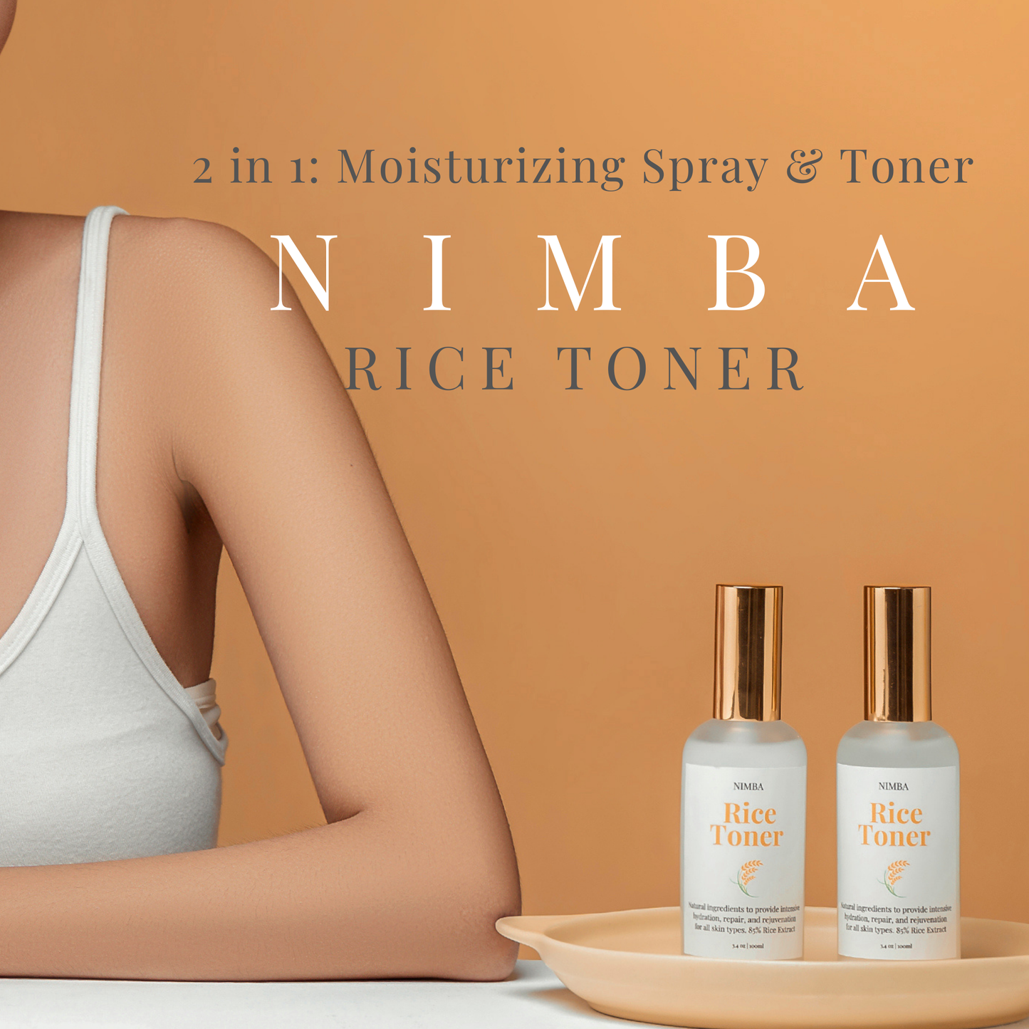 NIMBA Rice Toner - 2-in-1 Toner & Moisturizing Spray