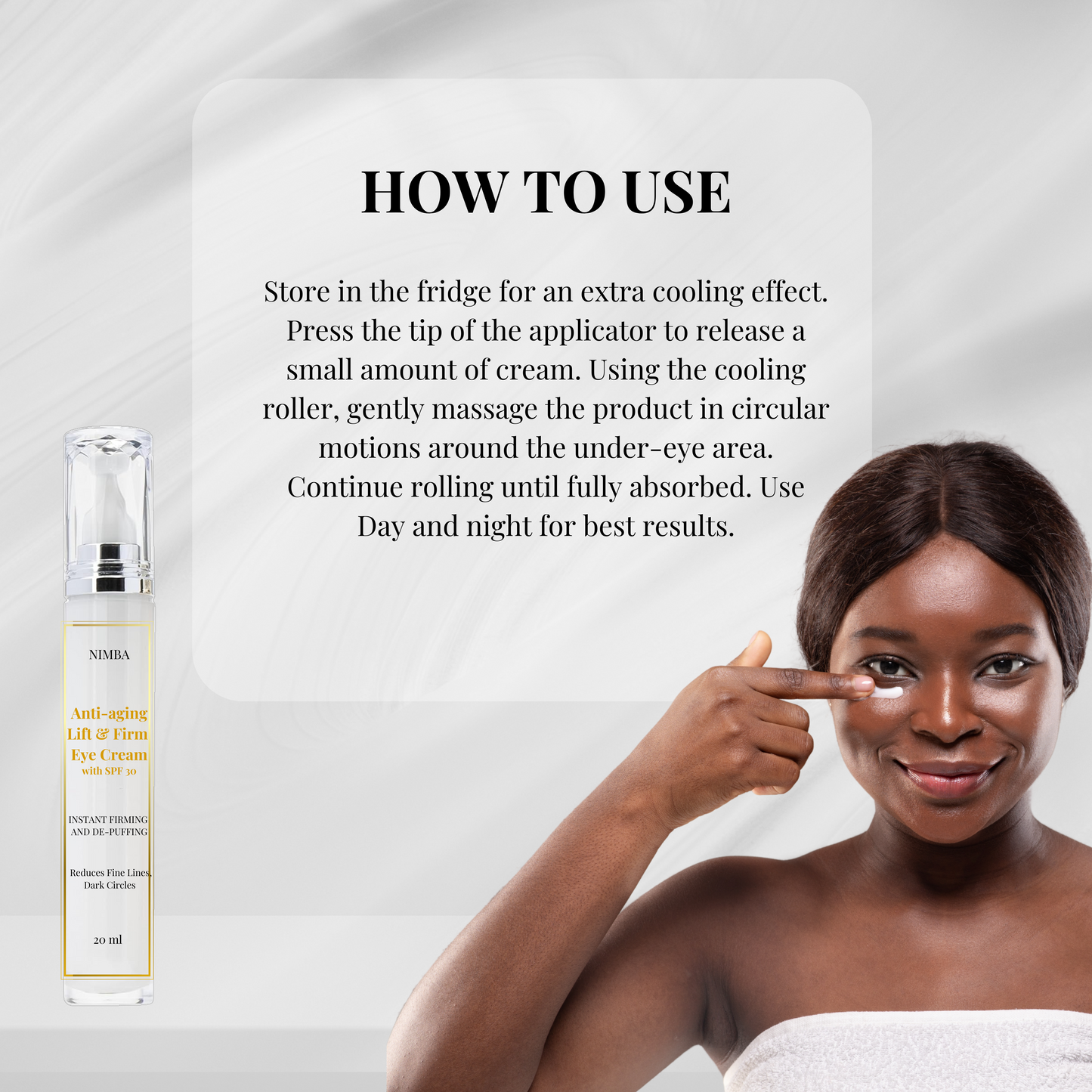 NIMBA Life and Firm Under-Eye Cream with SPF