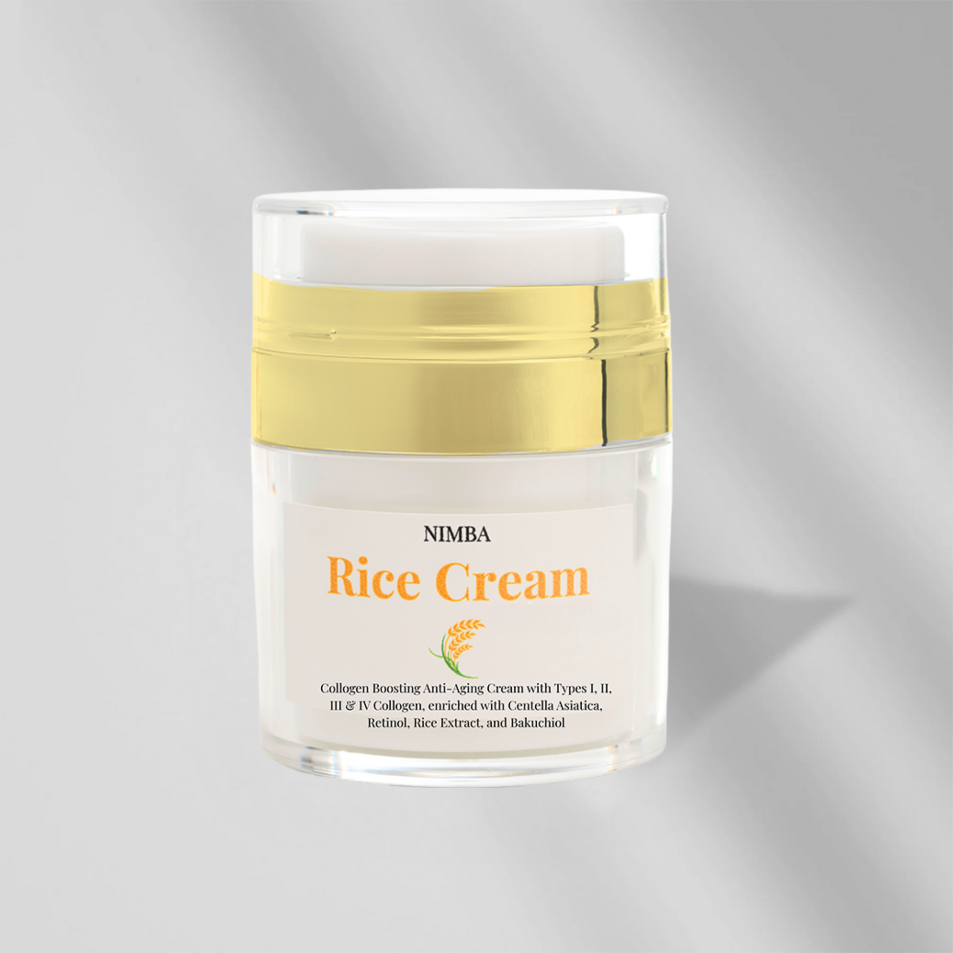 nimba rice-based face cream for soft and hydrated skin,

lightweight moisturizing cream by nimba with natural rice extract,

nimba skincare cream for brightening and evening skin tone,

rich and nourishing face cream from nimba for daily use,

nimba cream texture close-up showing smooth and creamy formula,

natural rice extract cream by nimba for healthy glowing skin,

nimba moisturizing cream jar with clean minimal design,

gentle and effective face cream by nimba for all skin types,