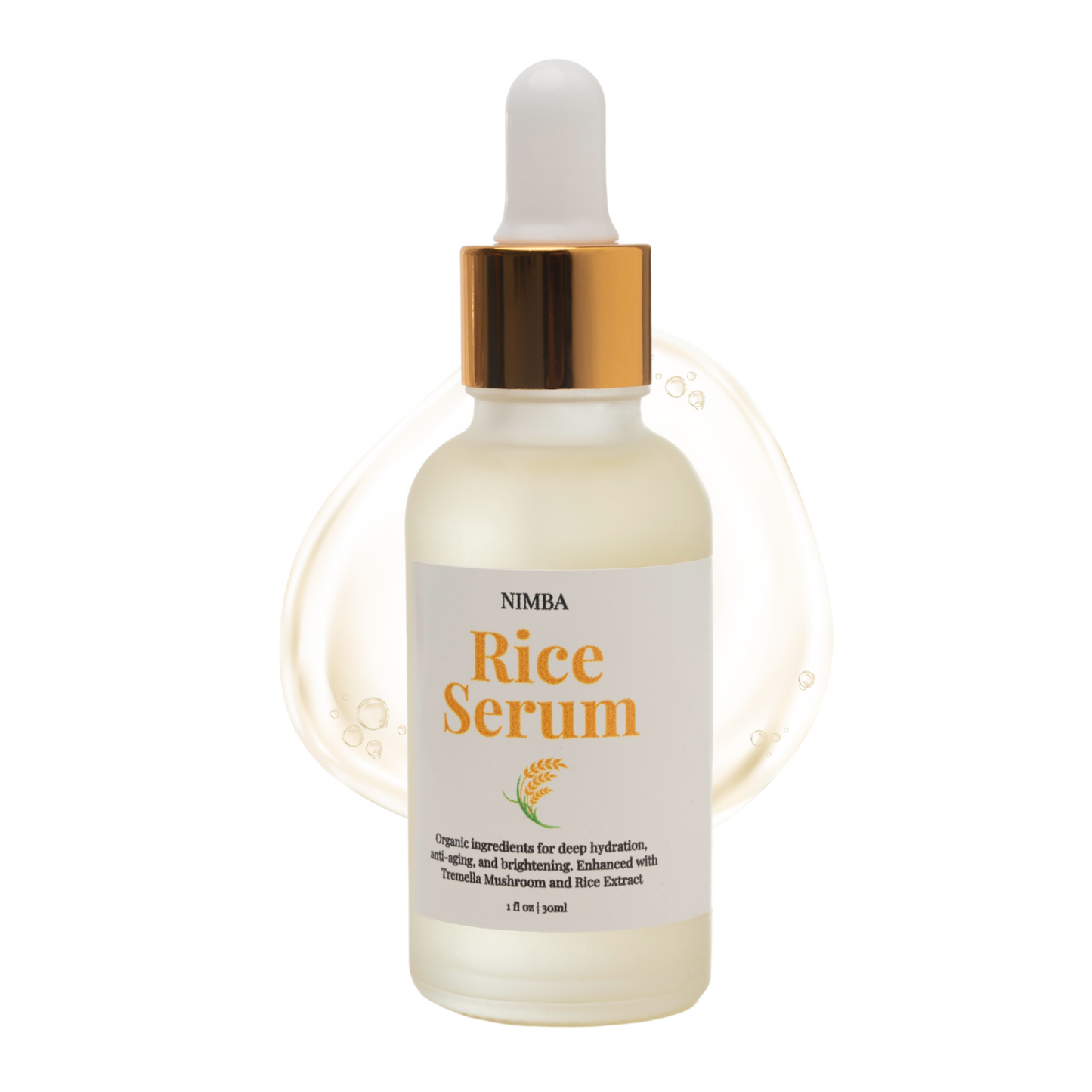 NIMBA Rice Serum - Anti-aging, Nourishing & Hydrating - Natural & Organic Ingredients