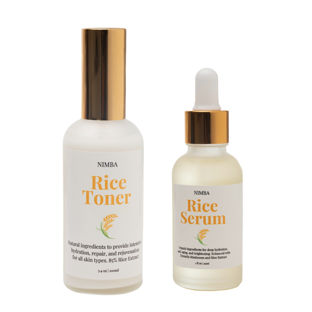 Rice toner mist and serum